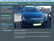 Tablet Screenshot of gcsprivatehire.com